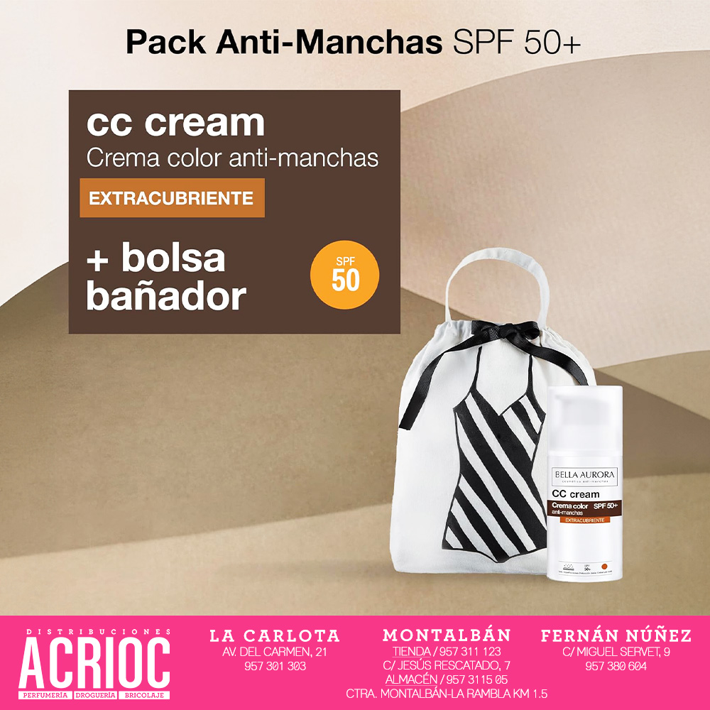 Pack anti manchas CC Cream de BELLA AURORA