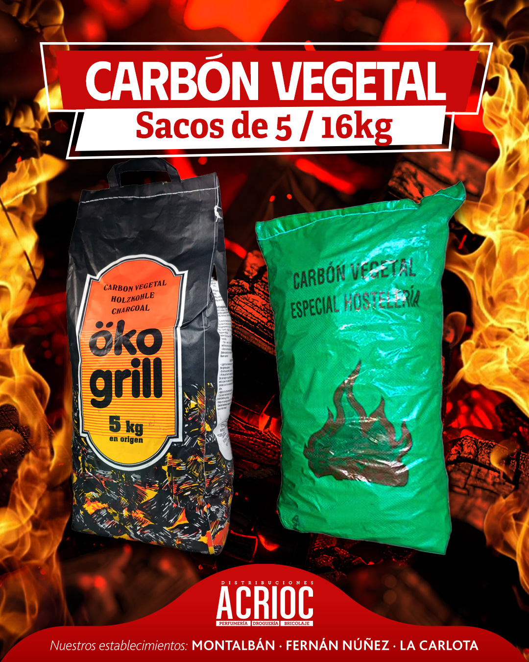 Carbón vegetal para barbacoas