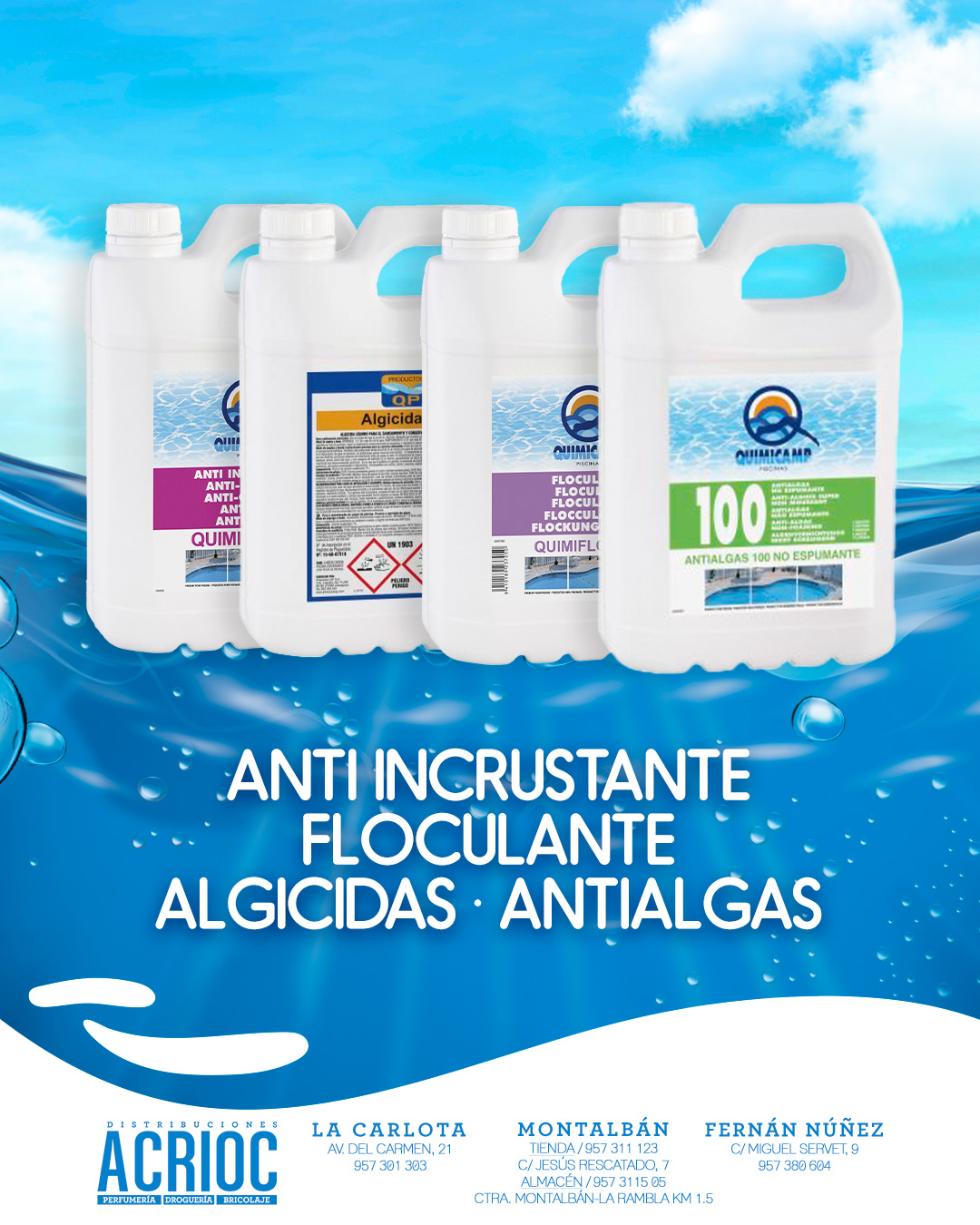 Antialgas para piscinas