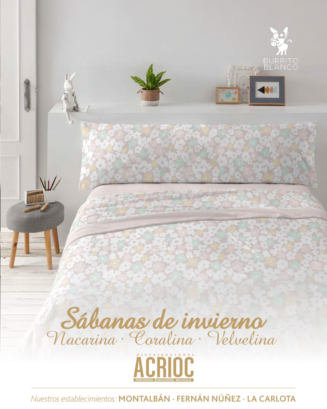 Sábanas de invierno - Burrito Blanco