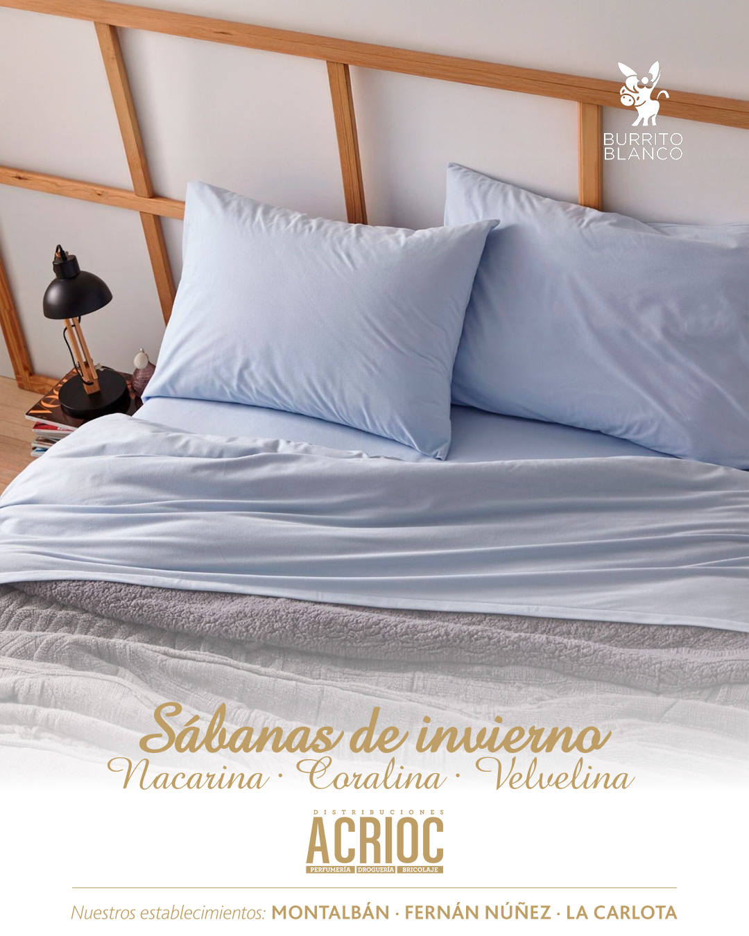 Sábanas de invierno - Burrito Blanco