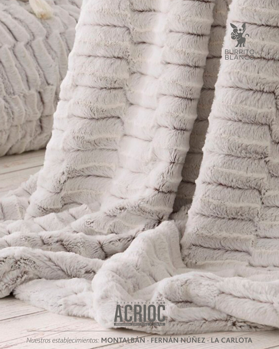 Mantas de nacarina - Burrito Blanco