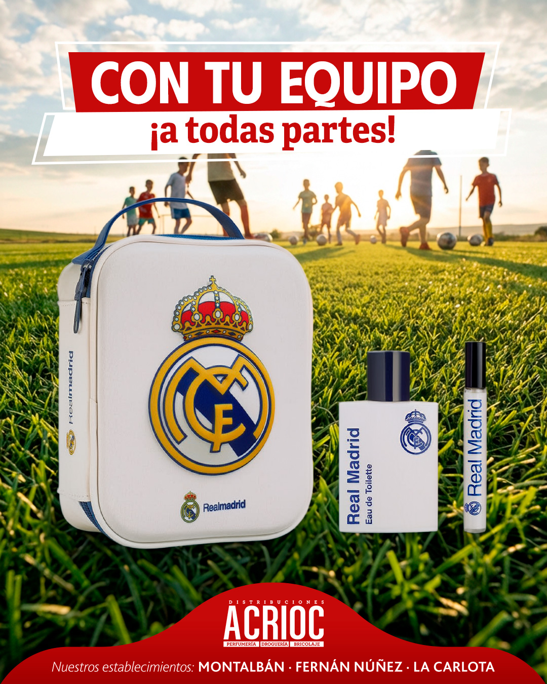 Pack mochila + fragancias Real Madrid