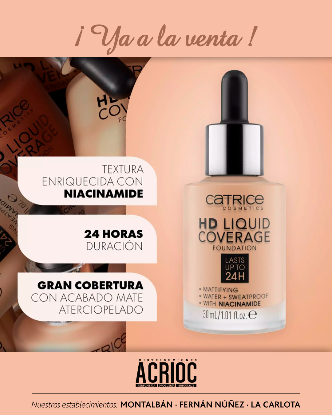 Base de maquillaje líquida CATRICE