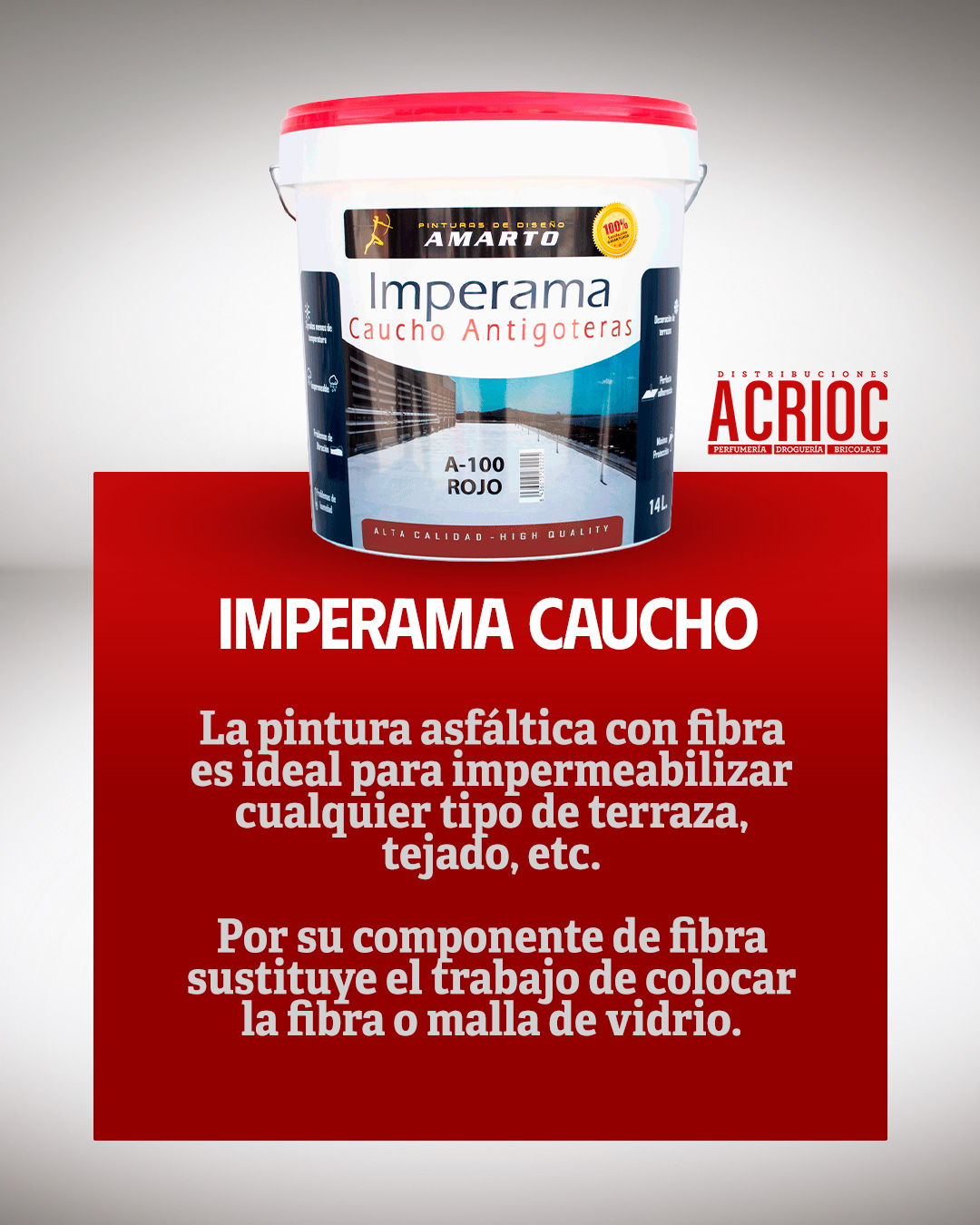 Pintura Imperama caucho antigoteras · AMARTO