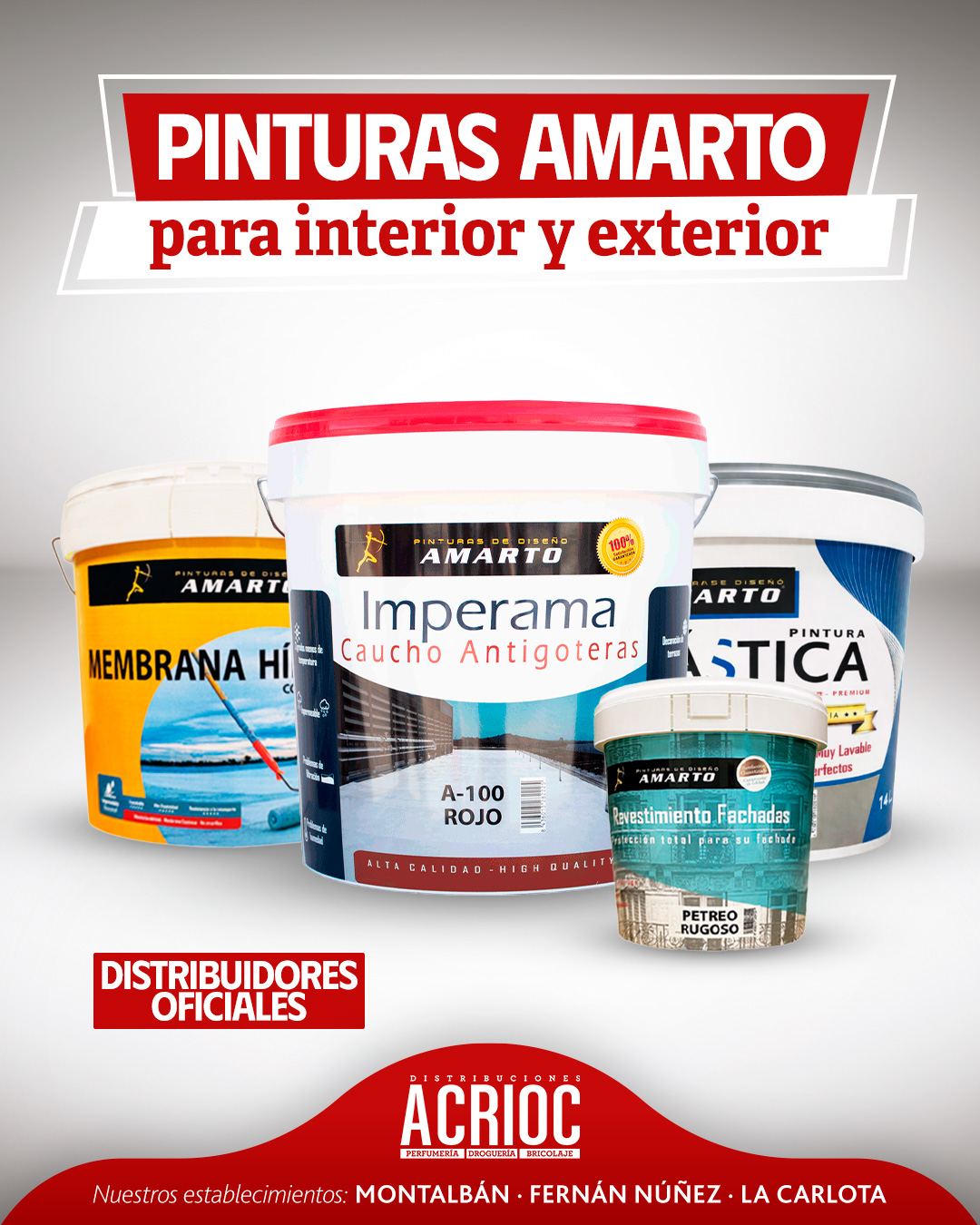 ACRIOC · Distribuidores oficiales pinturas AMARTO