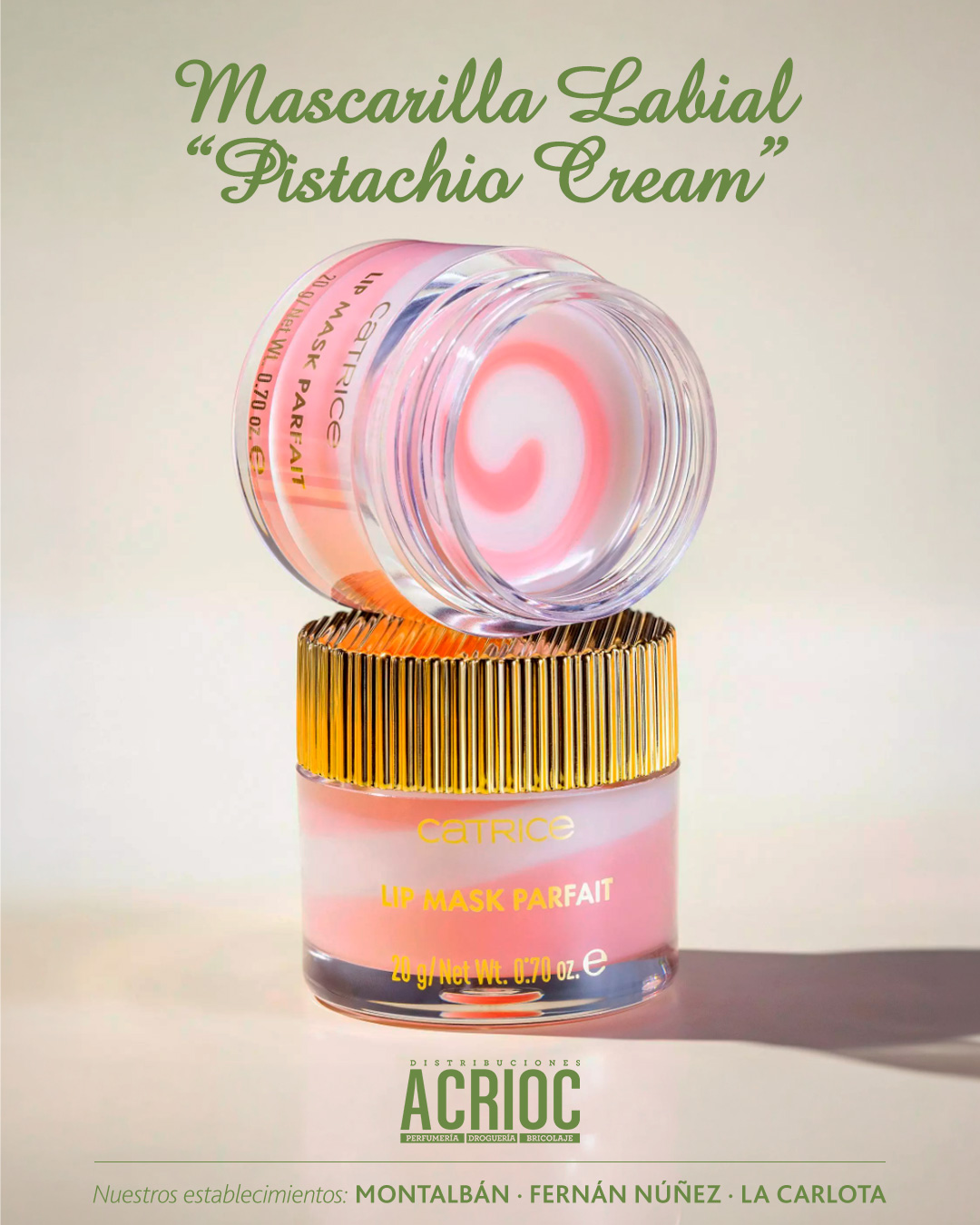 Mascarilla labial · Pistachio Cream Delight · Catrice