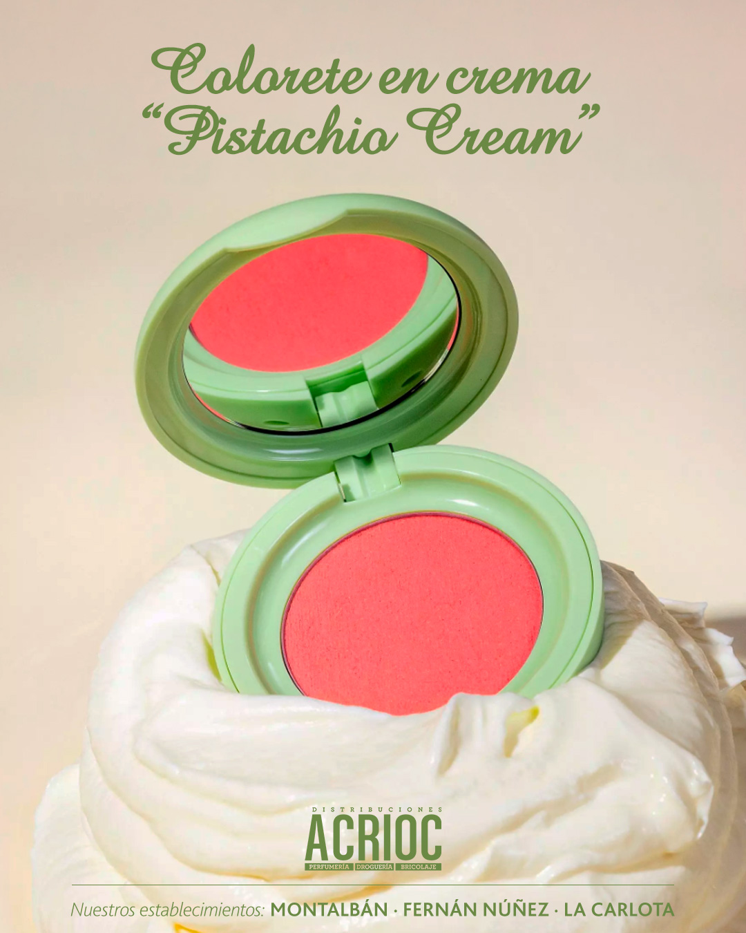 Colorete en crema · Pistachio Cream Delight · Catrice