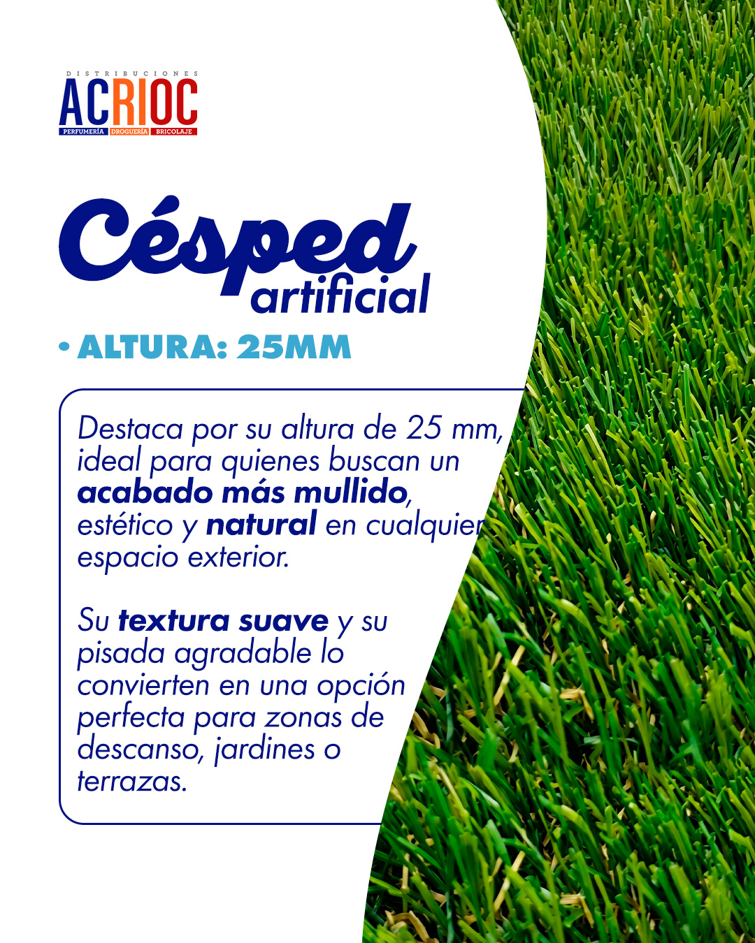 Césped artificial · 25mm
