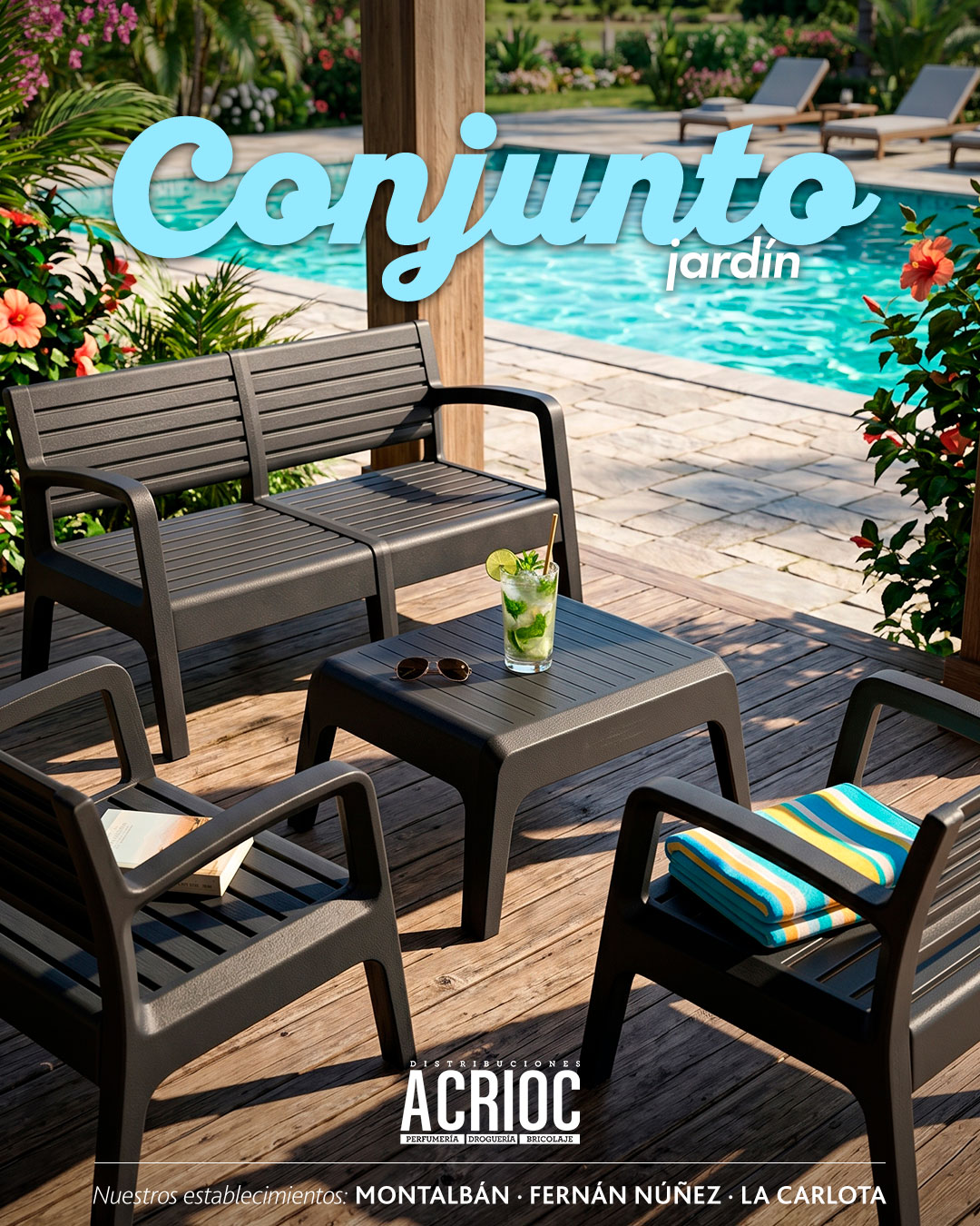 Conjuntos de sillones de jardín DIVA y MIAMI