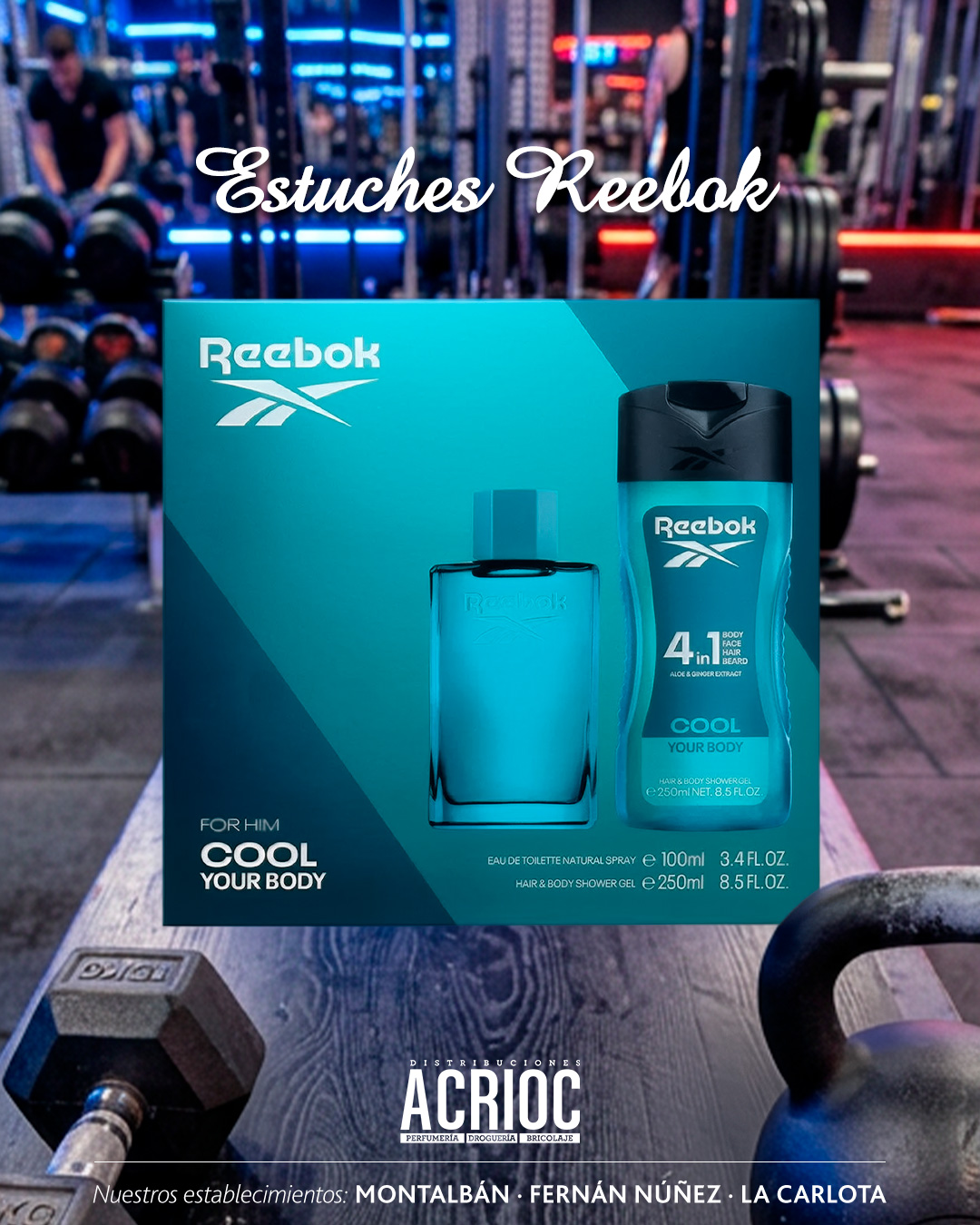 Estuches Reebok