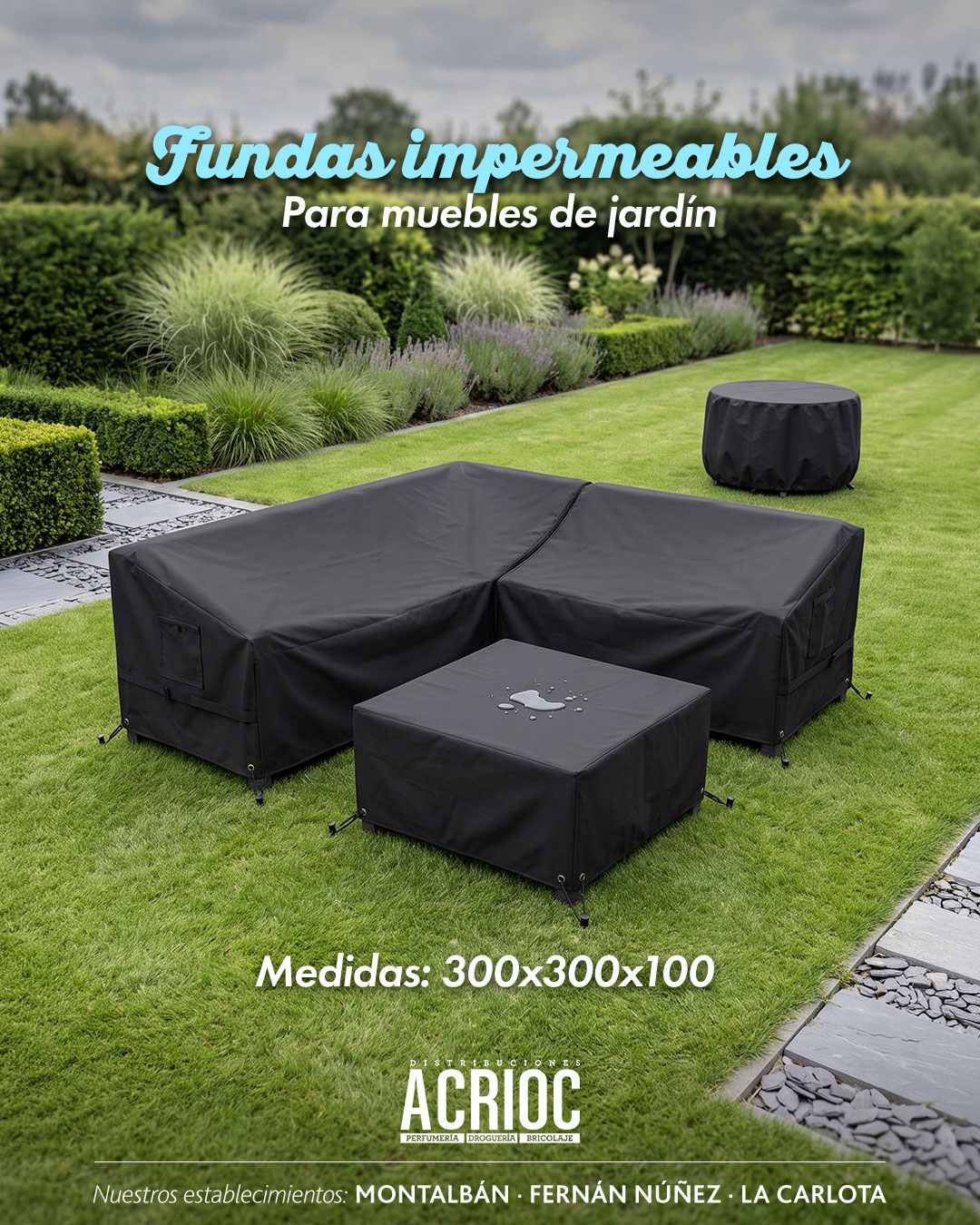 Fundas impermeables para muebles de jardín