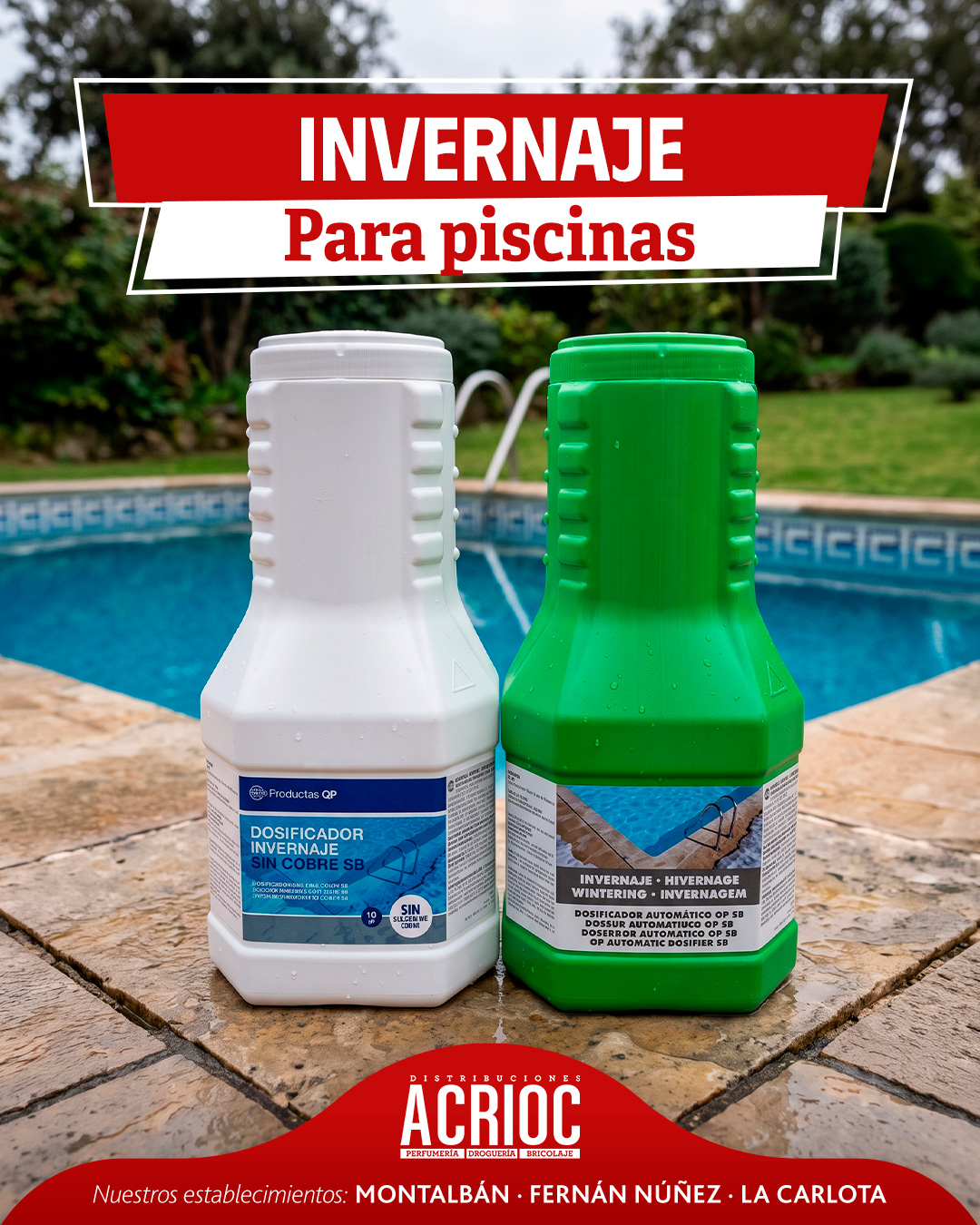 Dosificadores de invernaje para piscinas