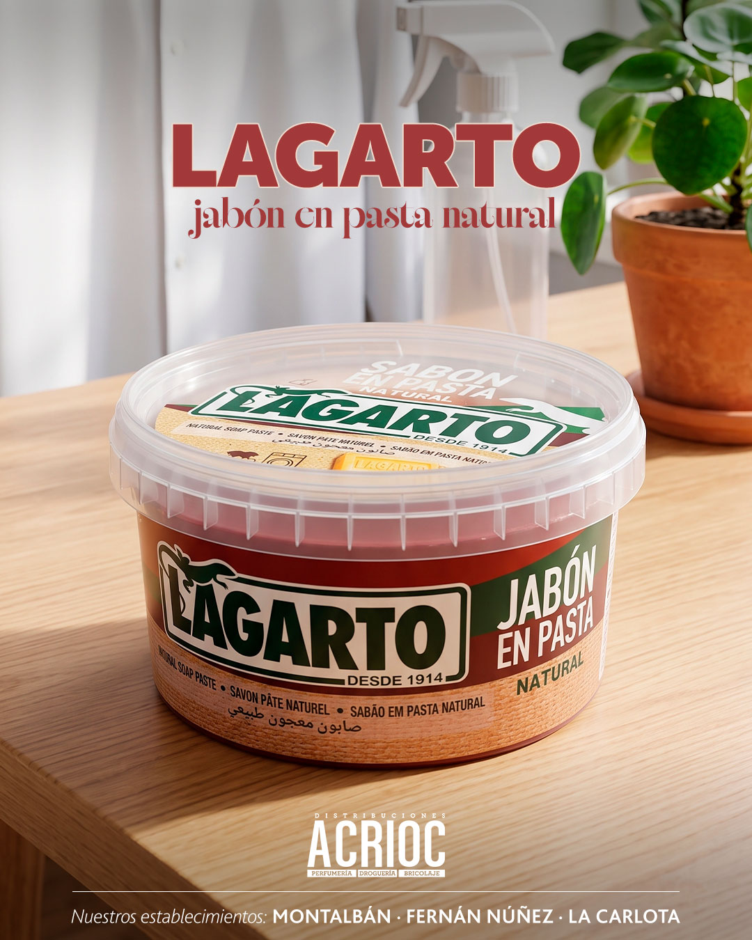 Jabón natural · Lagarto