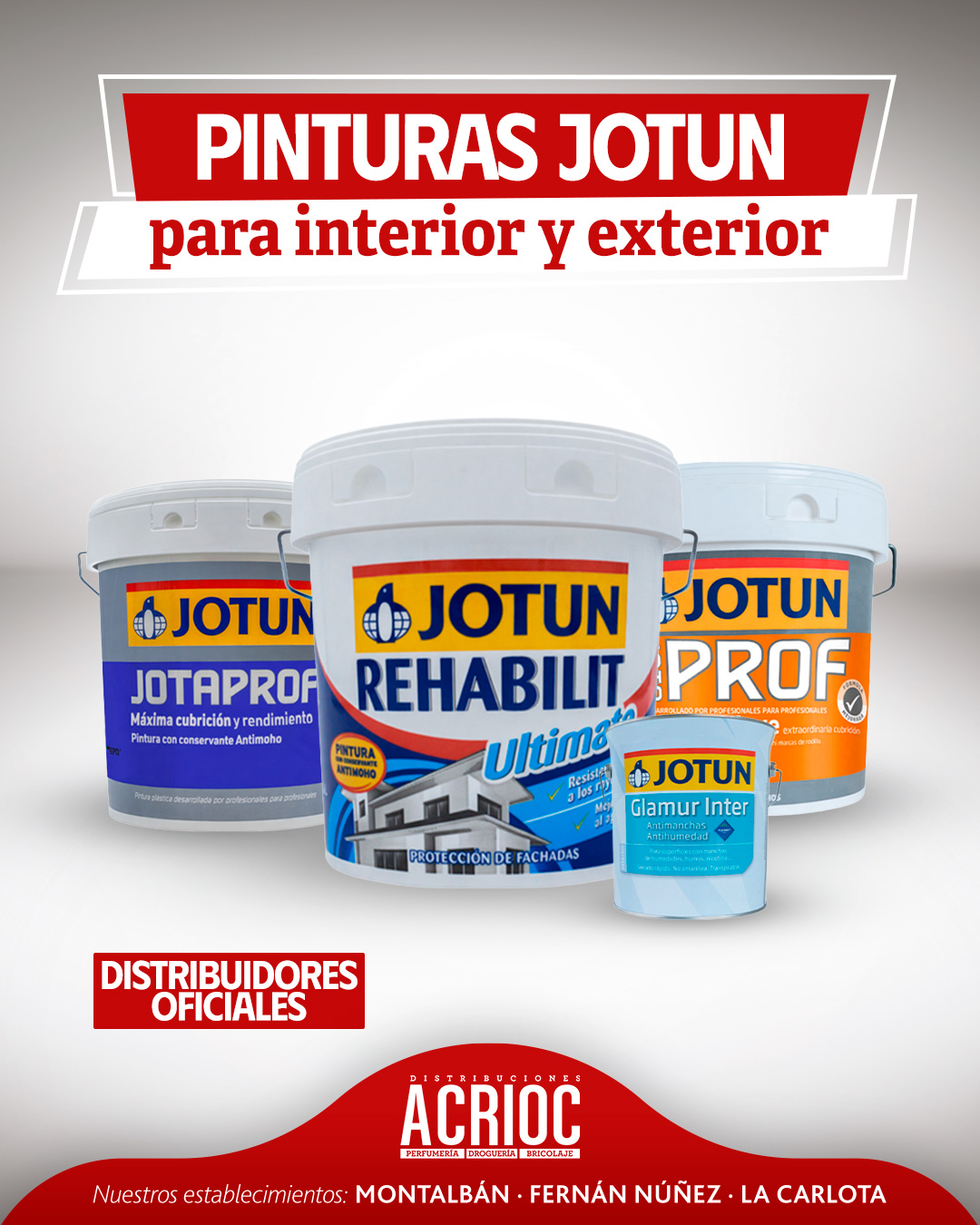 ACRIOC · Distribuidores oficiales pinturas JOTUN