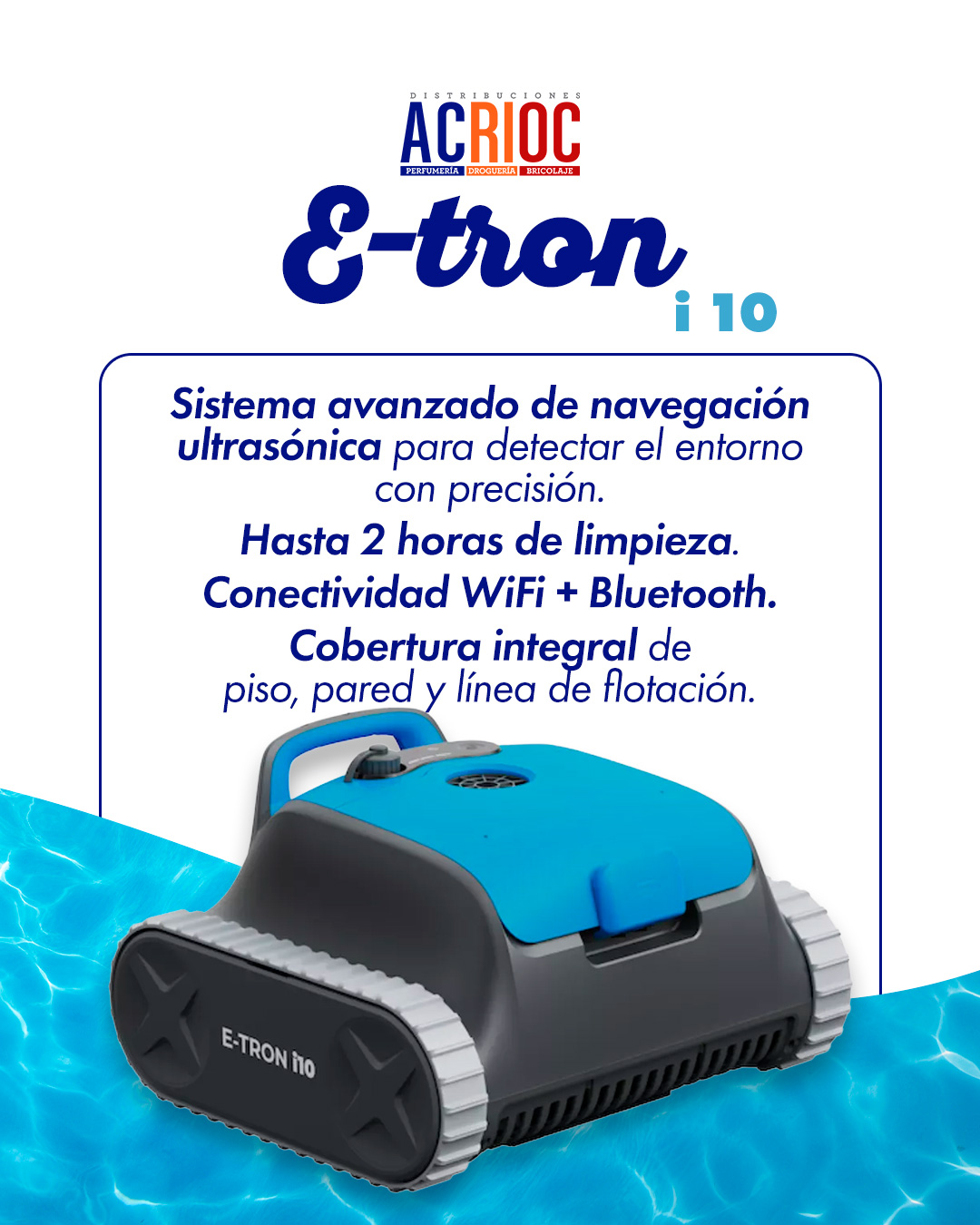 Robot limpiafondos · E-Tron i10