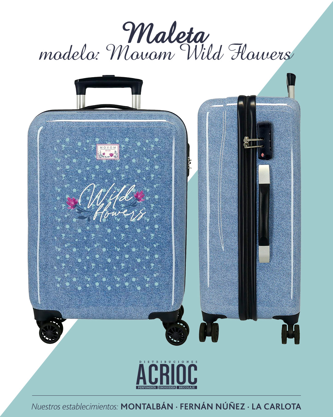 Maleta modelo Wild Flower · Movom