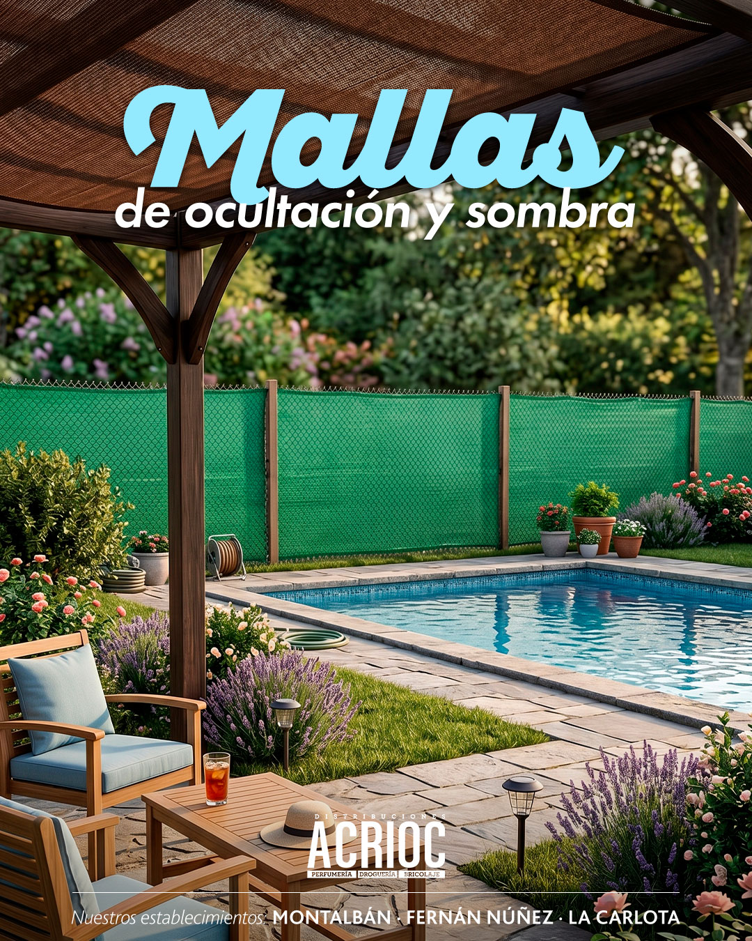 Mallas de ocultación y sombra