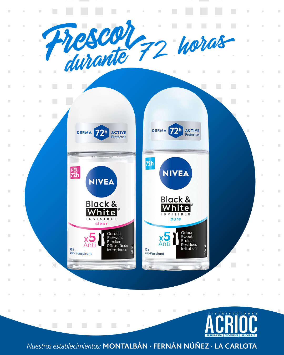 Nuevos desodorantes NIVEA Black & White Invisible