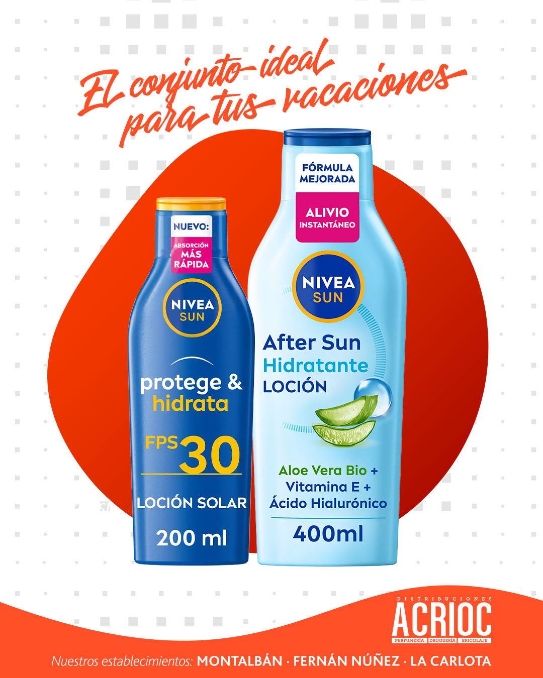 Conjunto solar NIVEA SUN FP 30: protección e hidratación