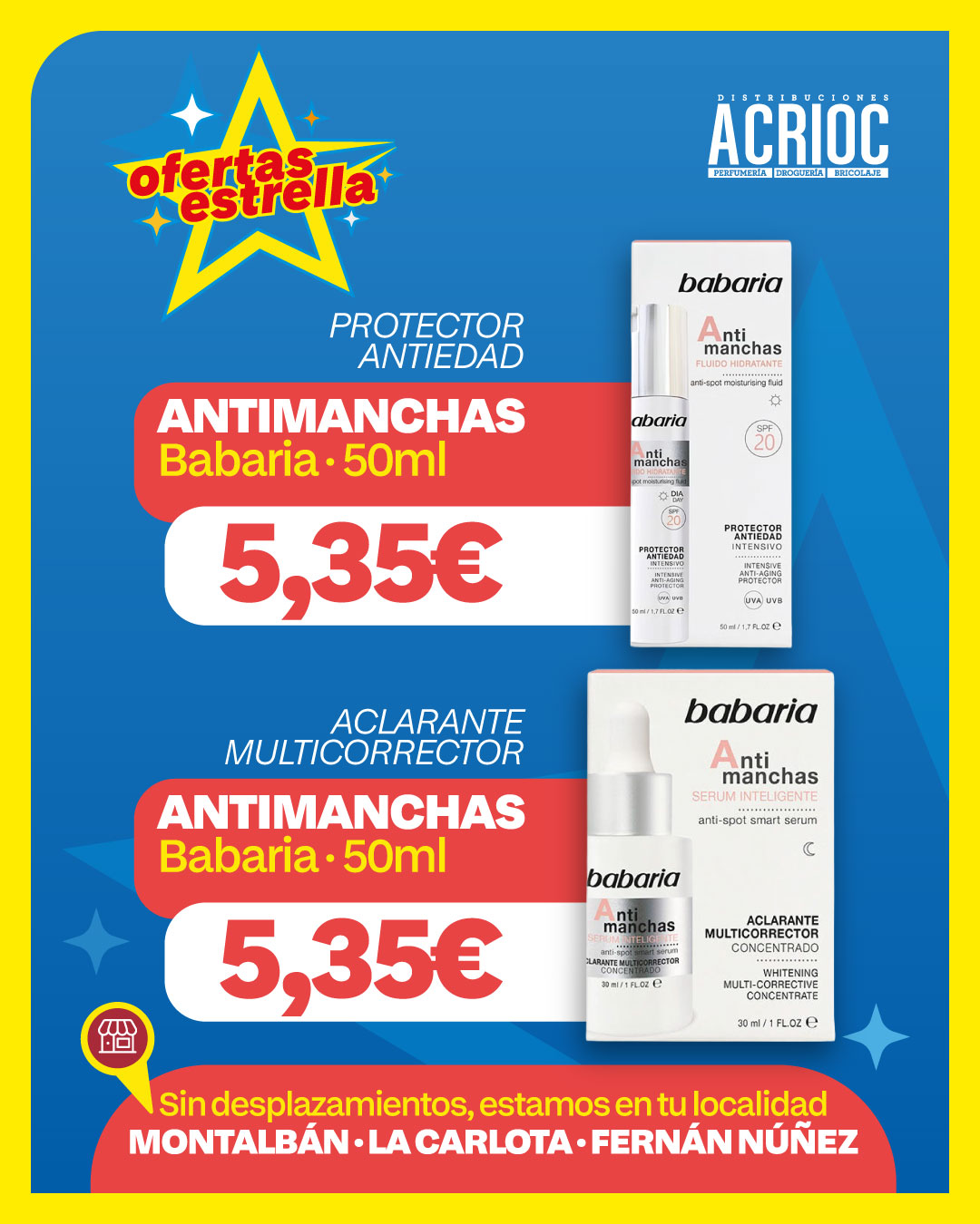 Ofertas en productos Babaria