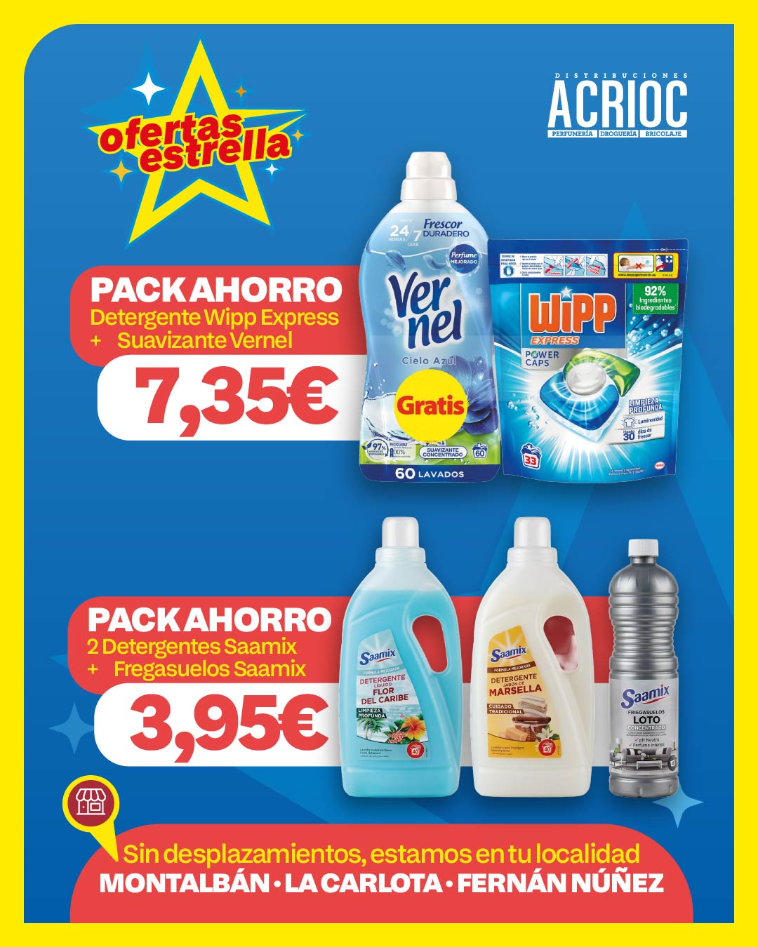 Packs ahorro en ACRIOC