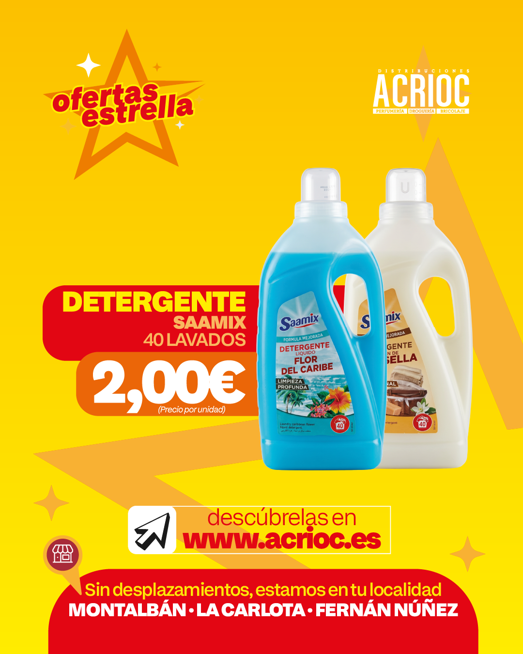 Ofertas estrella en detergentes