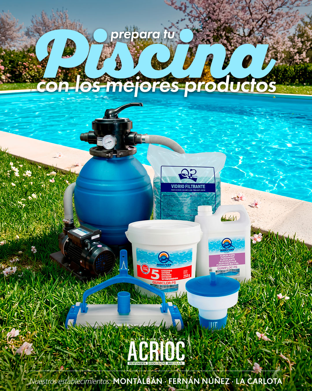 Todo lo que necesitas para el mantenimiento de tu piscina