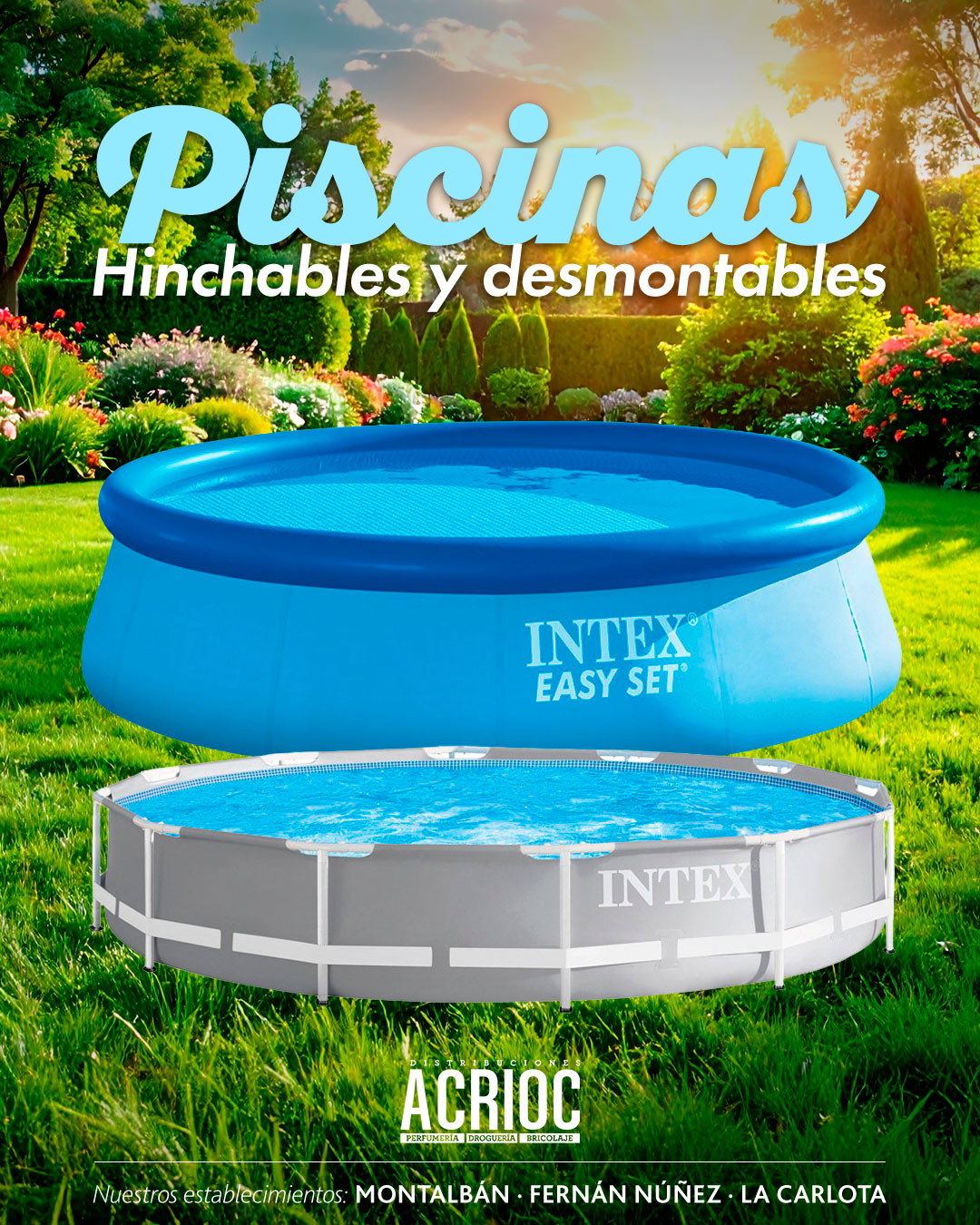 Piscinas hinchables y desmontables