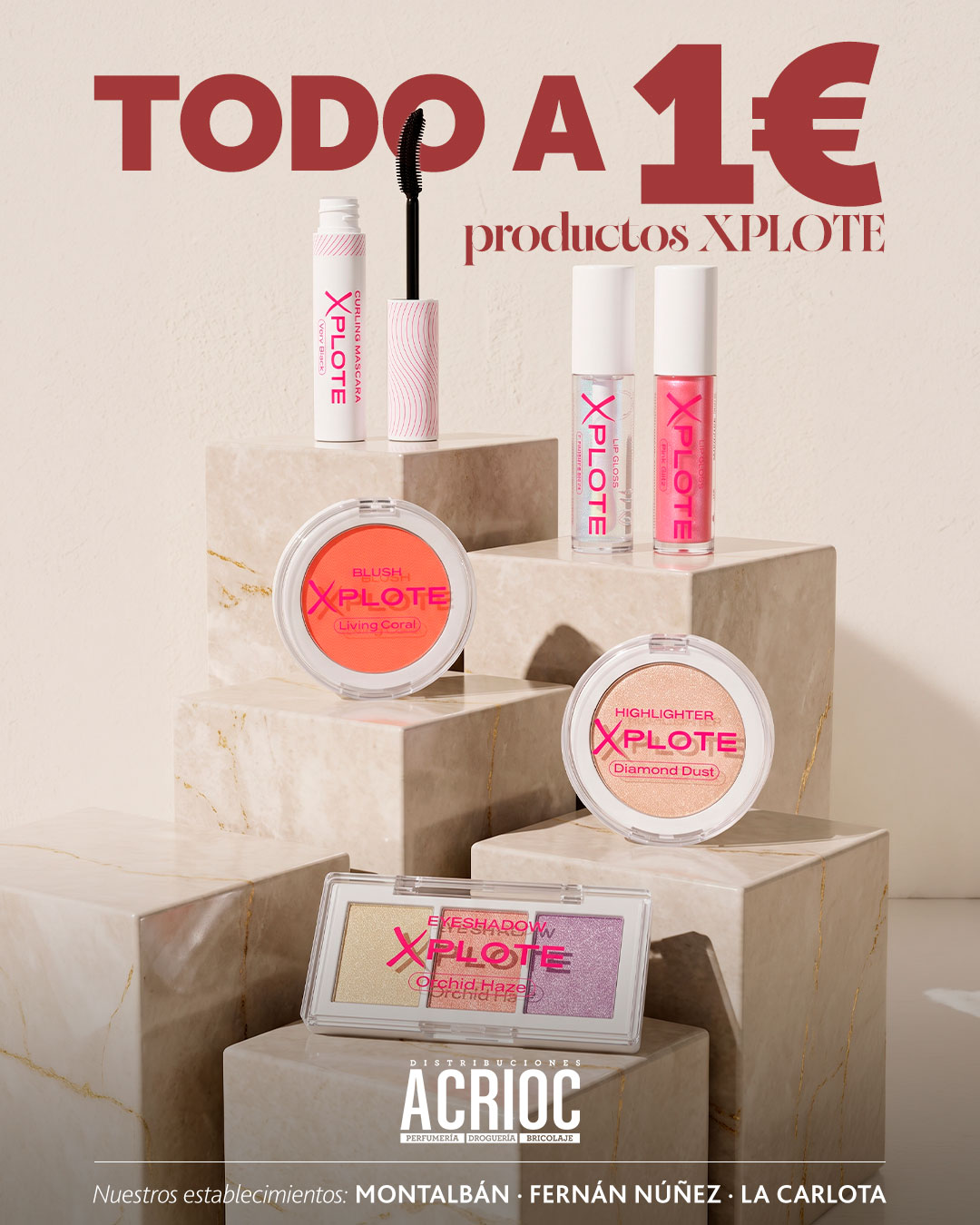 Promoción · Cosmética Xplote a tan solo 1€